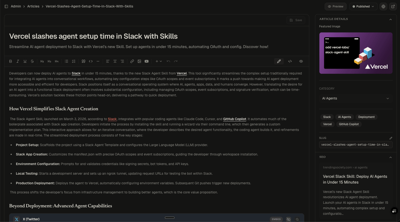 Article Editor