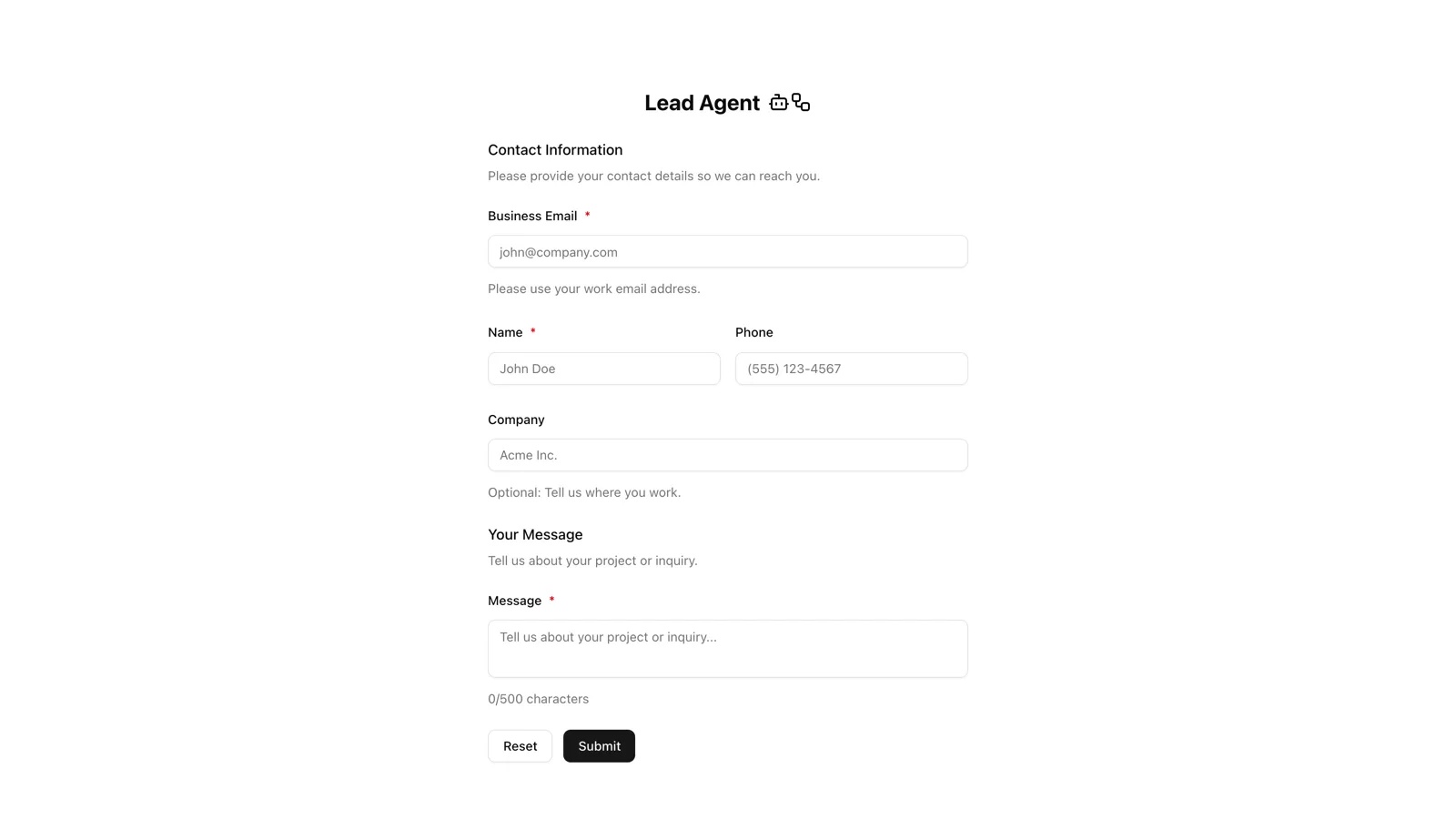Lead Agent: Inbound Qualification Workflow