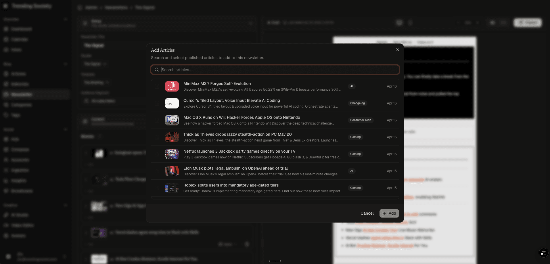 Article Picker