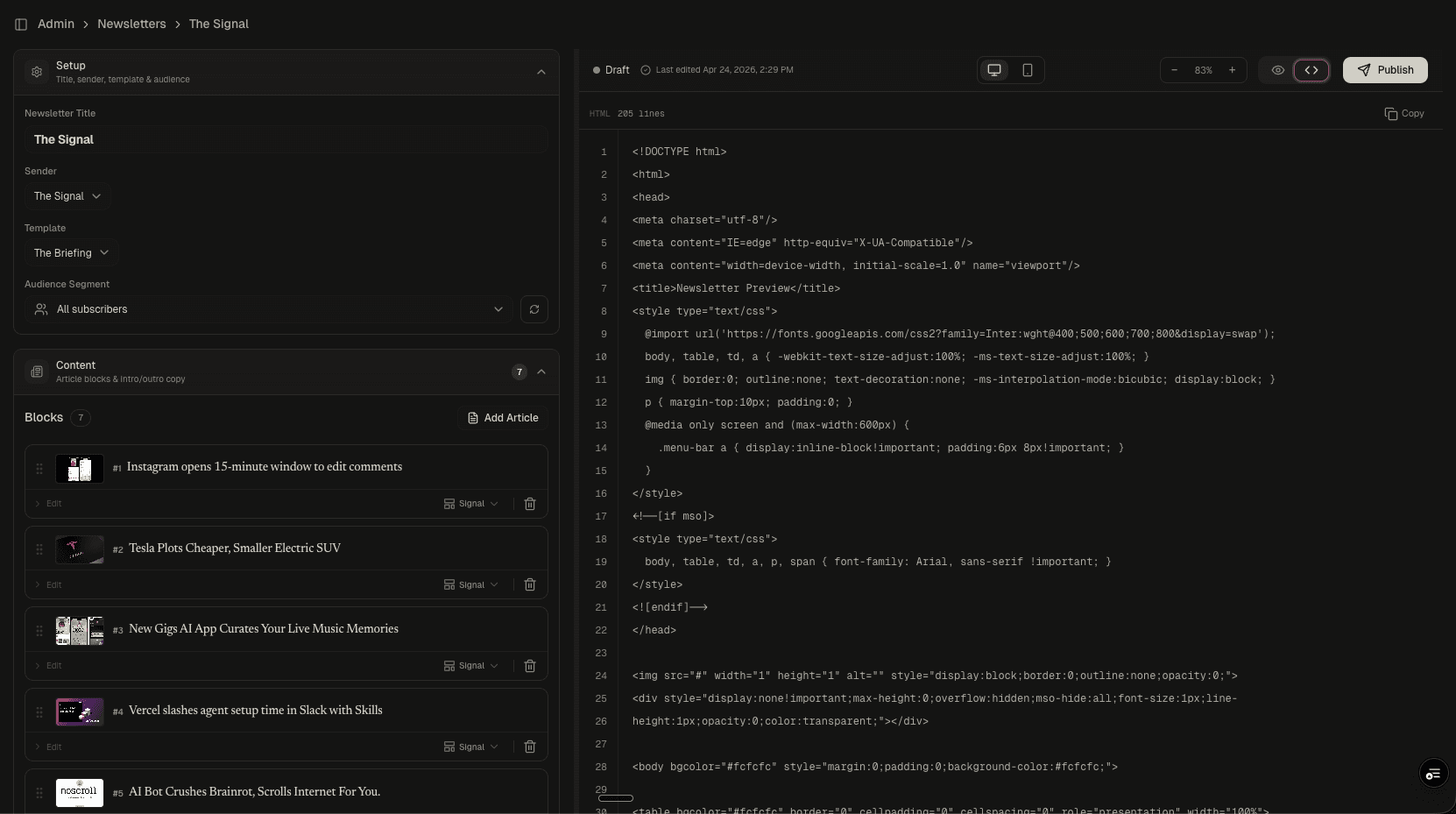 HTML Source