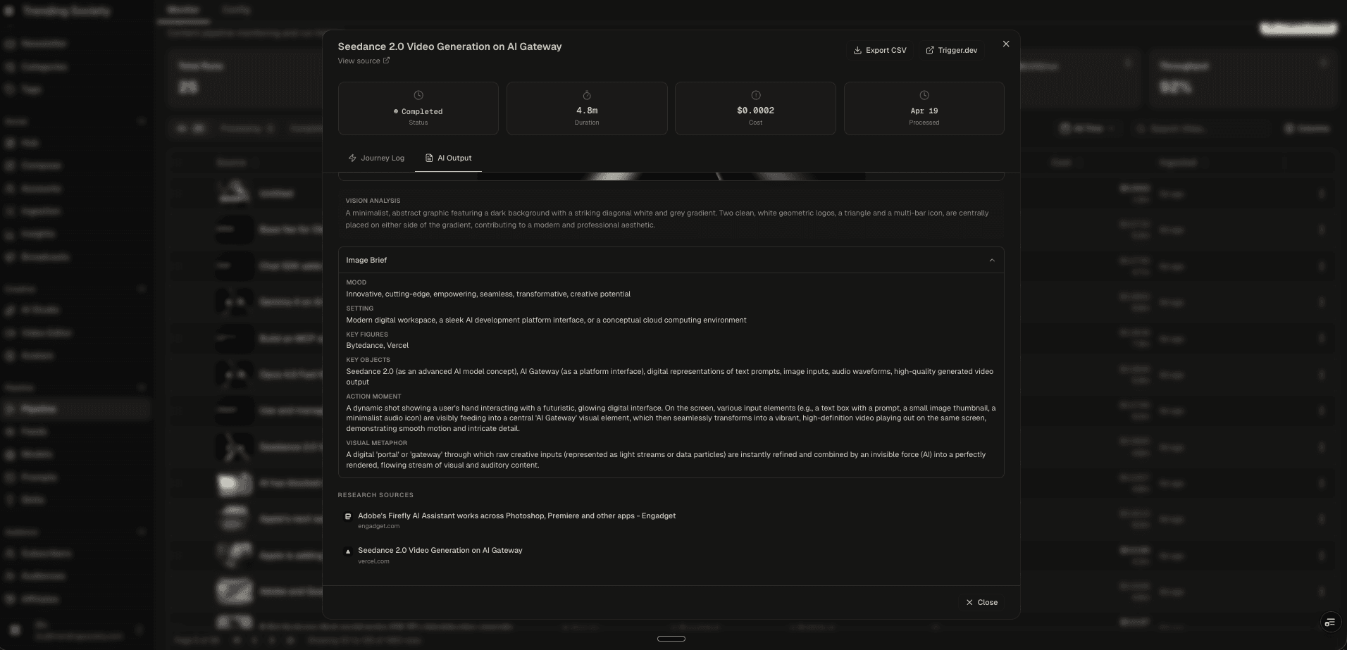 Image Brief: Structured Visual Intelligence