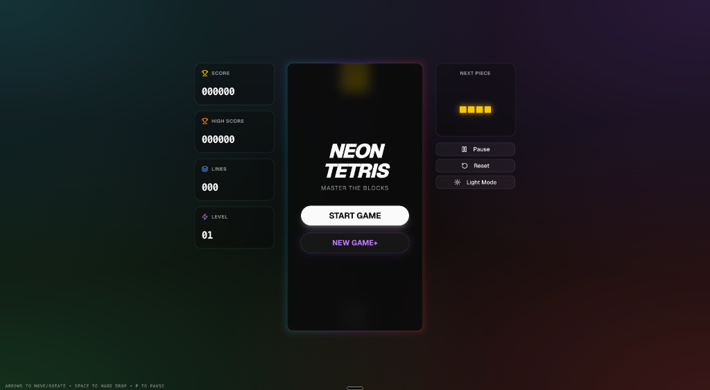 Neon Tetris